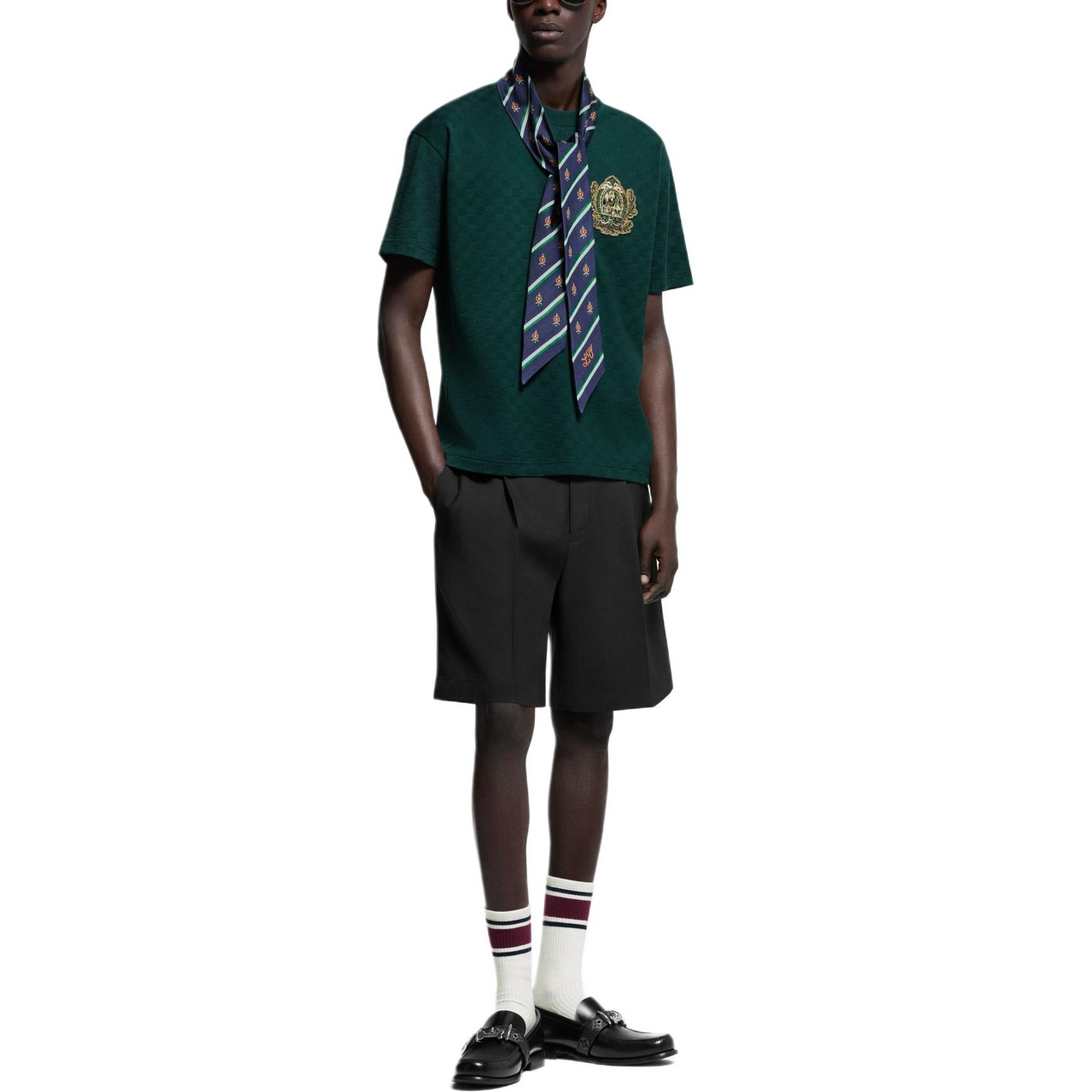 LOUIS VUITTON Signature Patch Cotton T-Shirt