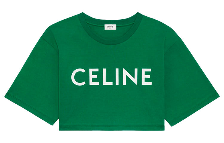 CELINE Crop Tops Women's Green