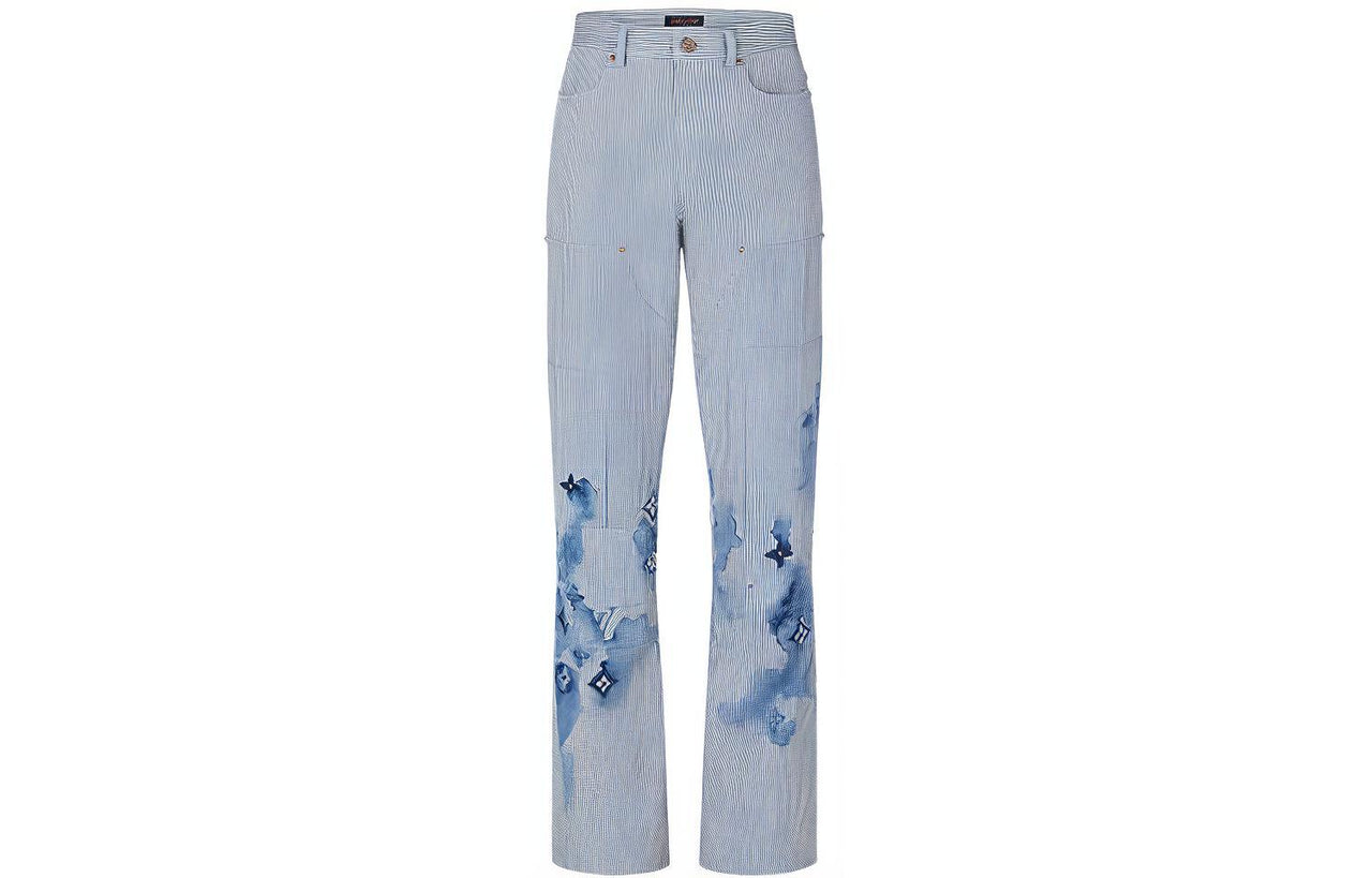 LOUIS VUITTON Casual Pants Men's Blue