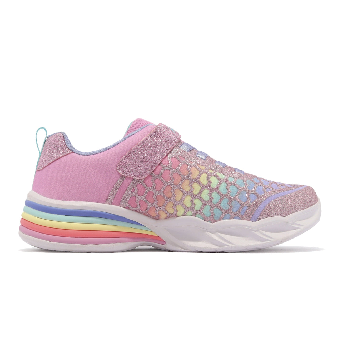 (PS) Skechers Sweetheart Lights 'Pink Multi' 302312-LPKMT