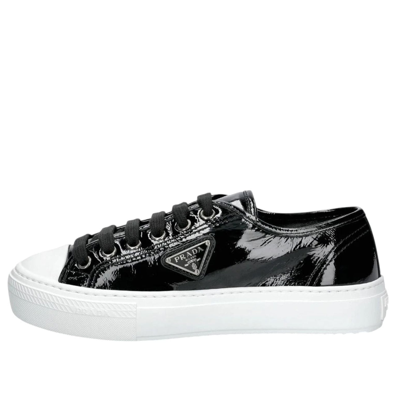 (WMNS) PRADA Naplak Leather 'Black Patent' 1E770N-H27-F0632