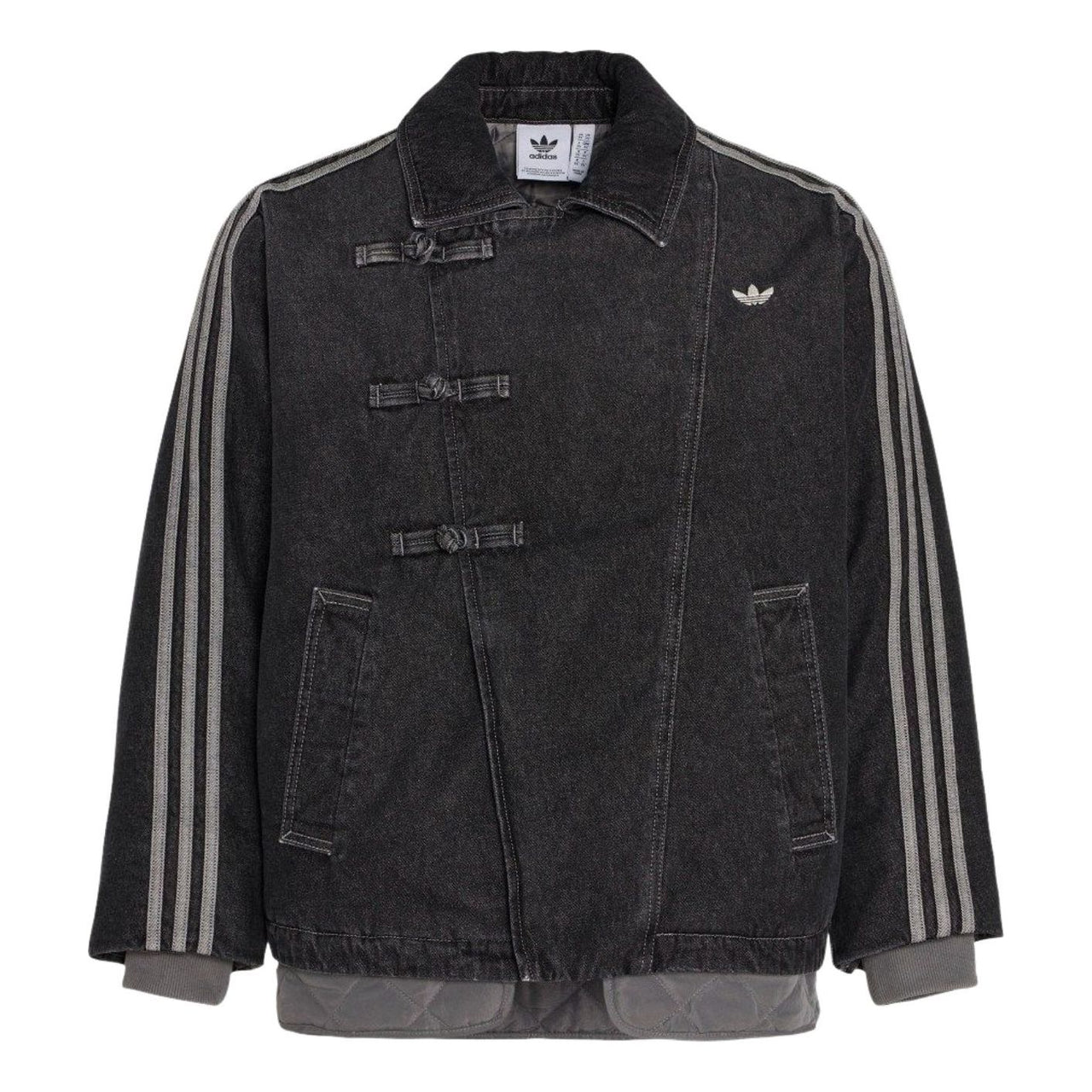 adidas New Year Pad Jacket Asia Sizing 'Medium Black Denim' KR5066