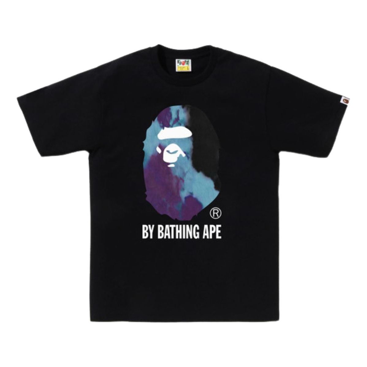 A Bathing Ape Tie Dye by Bathing Ape Tee 'Black Black' 1K80-110-033-BKXBK