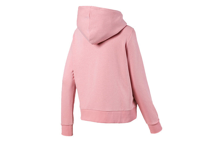 (WMNS) PUMA Classics Logo Casual Sports Hoodie Pink Red 595915-14