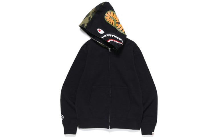 A Bathing Ape Shark Full Zip Hoodie 'Black' F73-115-928