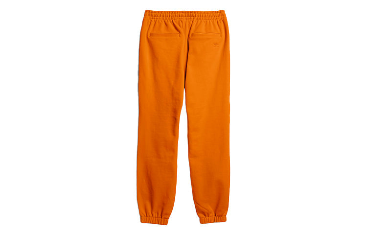 adidas originals Pw Basics Pant Loose Casual Sports Long Pants Couple Style Orange GH4385