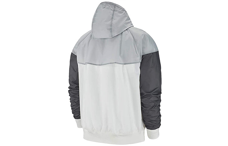 Nike Casual Sports Short hooded Windbreaker Jacket Gray AT5270-102