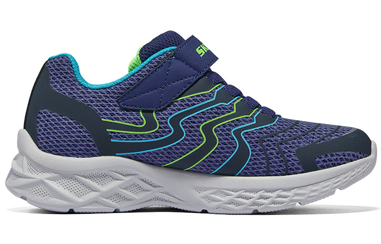 (GS) Skechers Microspec II Trainers 'Navy Blue' 403922L-NVLM