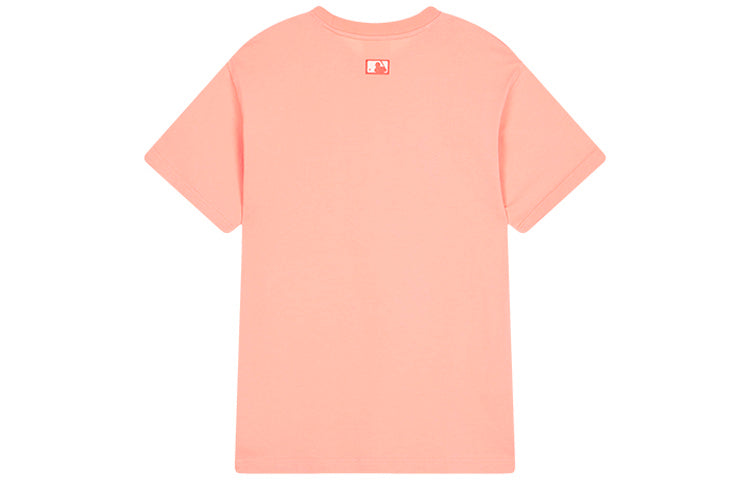 MLB Disney Mickey Crossover New York Yankees Basic Printing Round Neck Short Sleeve Unisex Pink 31TSK3031-14O