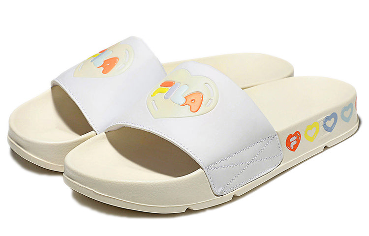 FILA Thick Sole Unisex White Korean Version Slippers 'Light White' 1SM01619E_920