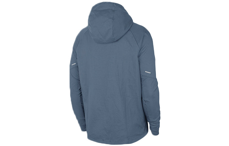 Nike hooded Running Windproof Jacket Blue CU5359-031
