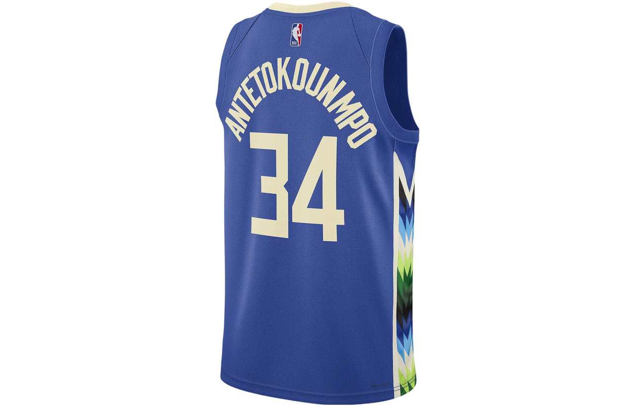 قميص كرة السلة Nike Dri-FIT NBA Milwaukee Buckst City Edition 22/23 Swingman "Giannis Antetokounmpo" DO9600-480