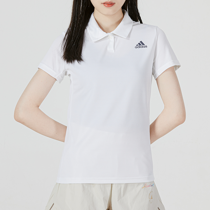 (WMNS) adidas HEAR.RDY Polo Shirt Asia Sizing 'White' HC2718