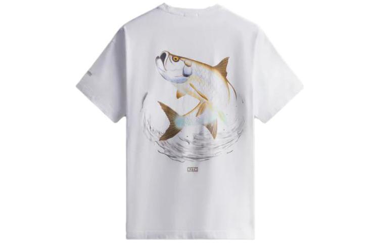 KITH x Columbia PFG Tarpon Vintage Tee White KHM031188-101