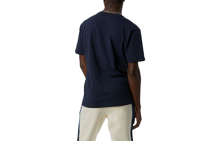 New Balance Men's New Balance x Rich Paul Crossover Logo Printing Round Neck Pullover Short Sleeve Navy Blue MT13923-ECL
