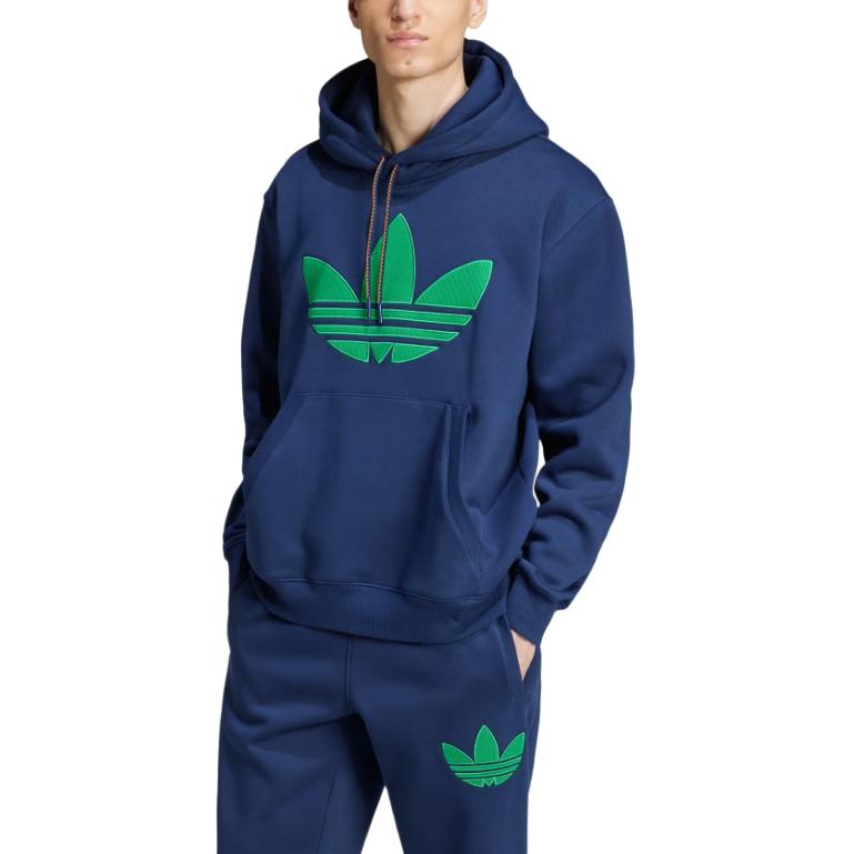 adidas 70s Fleece Hoodie Asia Sizing 'Navy' JN5968