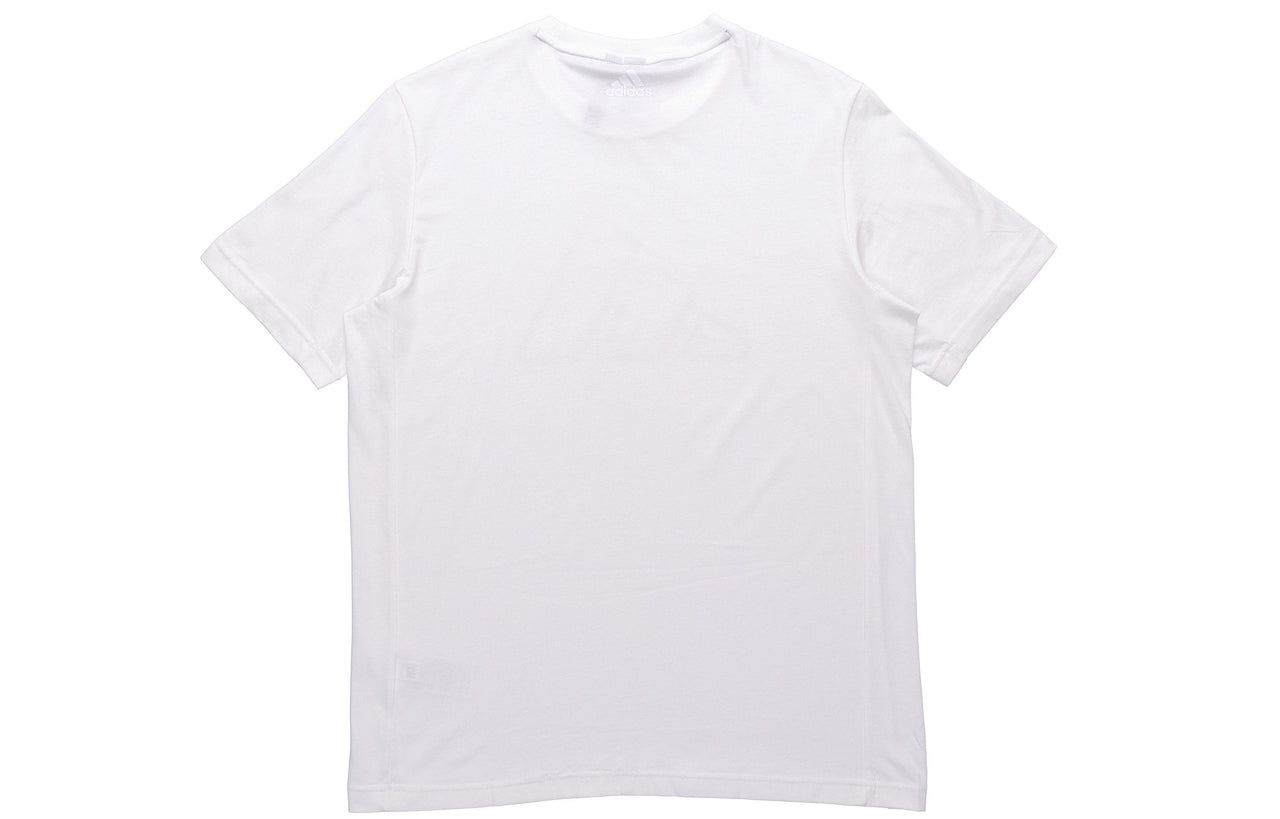 adidas Th Tee Techgfx Logo Printing Sports Training Short Sleeve White GP0985