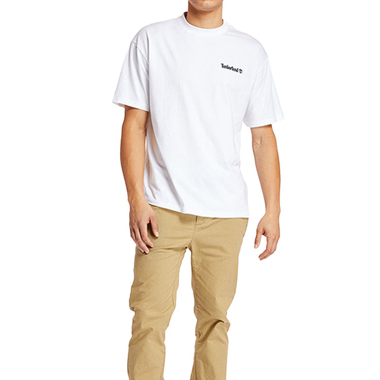 Men's Timberland SS20 Round Neck Printing Short Sleeve White A28NC100