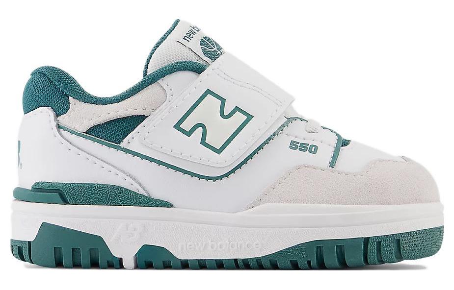 (TD) حذاء New Balance 550 Bungee Lace Top Strap "White Vintage Teal" IHB550TA