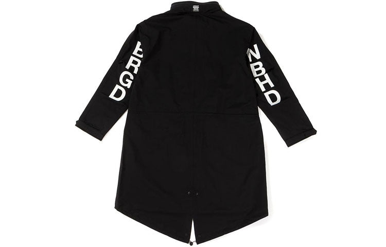 adidas originals x NEIGHBORHOOD M-51 Alphabet Printing mid-length Jacket Black CD7737