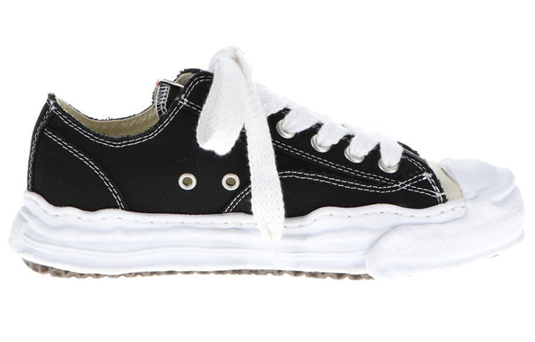 Maison MIHARA YASUHIRO HANK OG Sole Canvas Low 'Black White' A05FW702-BLK