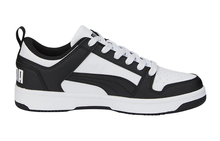 (GS) PUMA Rebound Lay-Up Lo 'White Black' 370490-16