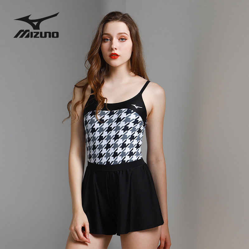 Mizuno One Piece Skirt Set Swimsuit 'Black' N2CA1327
