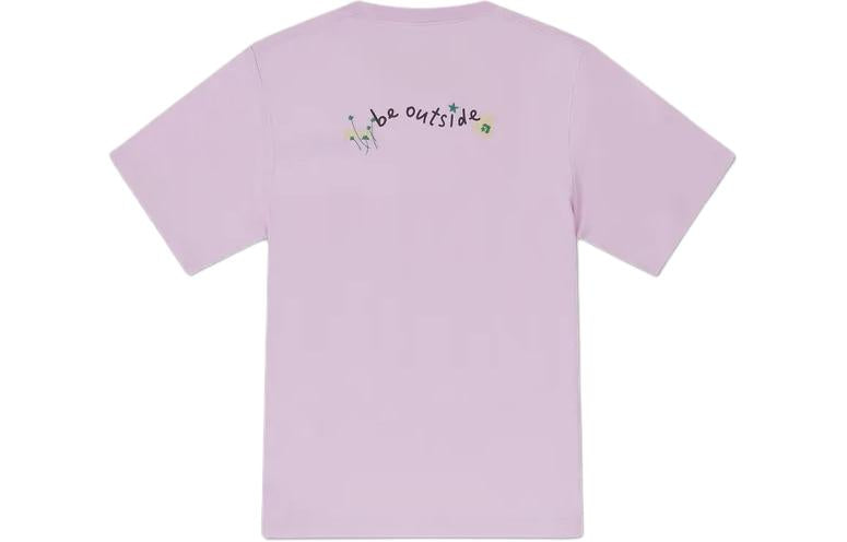 (WMNS) Converse Summer Verbiage T-Shirt Asia Sizing 'Purple' 10027223-A02