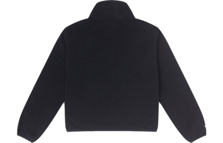 (WMNS) Converse Counter Climate Polar Fleece Half-Zip Popover 'Black' 10025677-A01