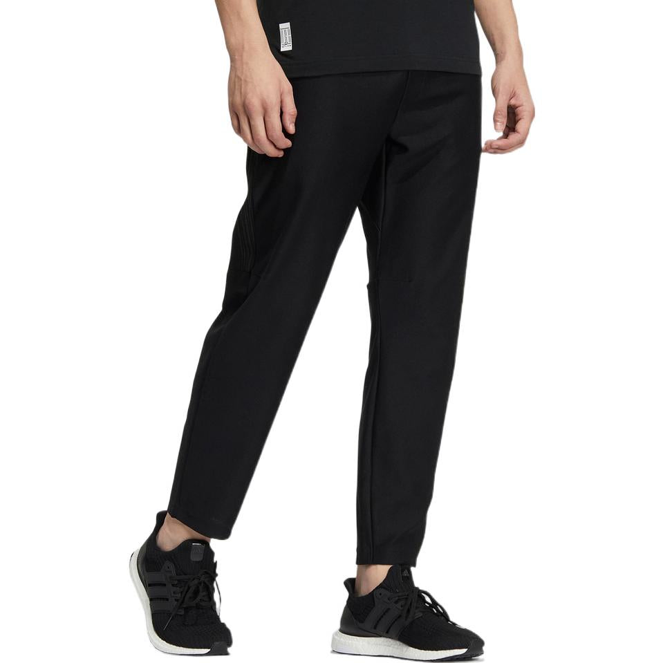 Men's adidas Martial Arts Series Logo Lacing Zipper Side Sports Pants/Trousers/Joggers Black HE5150
