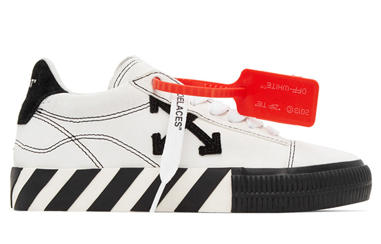 (WMNS) Off-White Arrow Vulcanized Low 'White Black' OWIA216E20LEA0010110