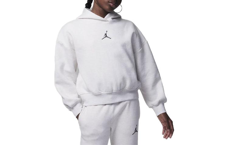 (GS) Air Jordan Girls Overhead Hoodie 'White' 45C695-W6N