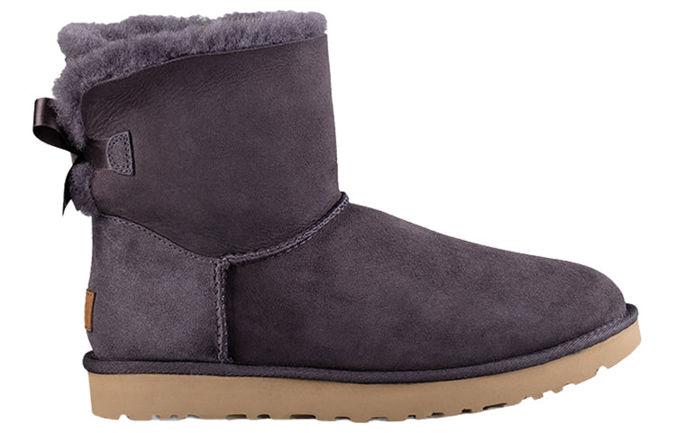(WMNS) UGG Mini Bailey Bow II Boot Snow boots Purple/Grey 1016501-NHT