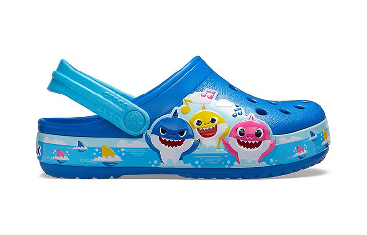 (GS) Crocs Fun Lab Baby Shark Band Clog 'Blue' 207066-4JL