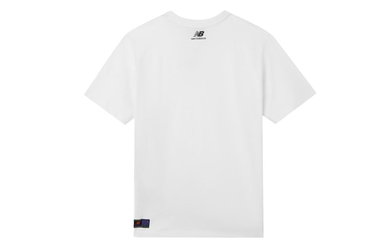 New Balance Men's New Balance Contrasting Colors Alphabet Printing Short Sleeve White NEA25021-WT