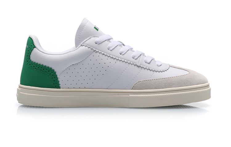 (WMNS) Li-Ning Classic Leisure Low 'White Green' AGCP124-1