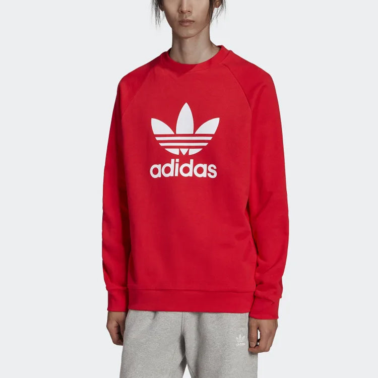 adidas Originals Adicolor Classics Trefoil Crewneck Sweatshirt 'Red White' HE9489