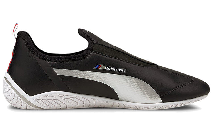 (WMNS) PUMA Bmw M Motorsport Ridge Cat Low Top Running Shoes Black/White/Grey 306636-01