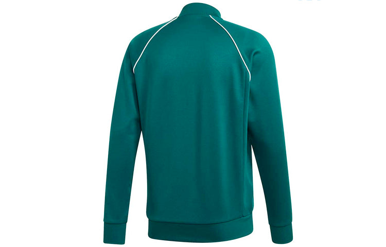 adidas originals Sst Track Top Zipper Sports Jacket Green EJ9683