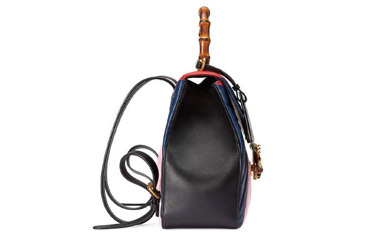 Gucci Queen Margaret Gold Logo Leather Handbag Multi-color 476664-D8GFT-4162