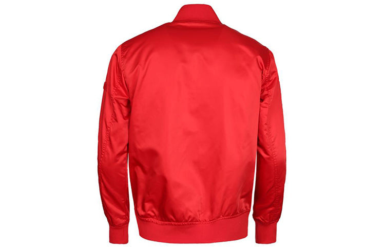 Converse Casual Sports Stand Collar Baseball Jacket 'Red' 10007769-A03