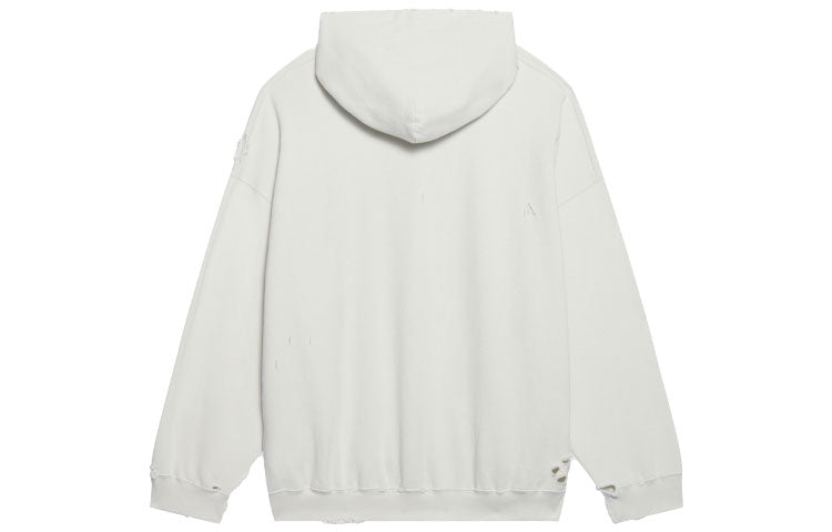 Men's Balenciaga FW21 Hi My Name Is Alphabet Pattern Long Sleeves White 651799TKVF29081