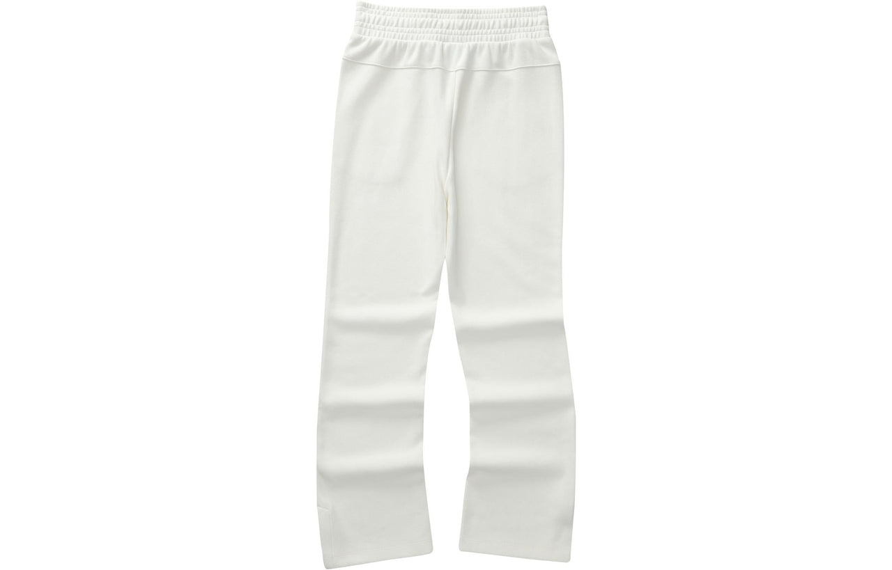 (WMNS) Skechers Casual Series Sweatpant 'White Black' L423W008-0074