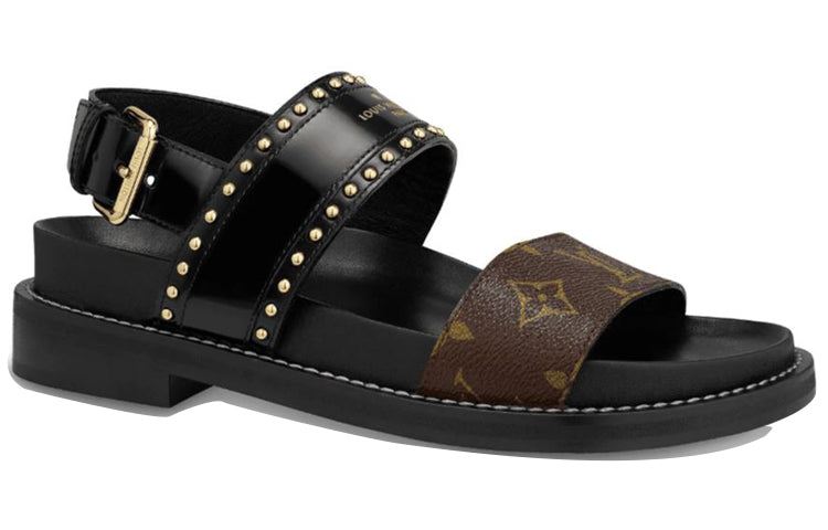 (WMNS) LOUIS VUITTON shoes Sports sandals 'Black Brown' 1A65ZP