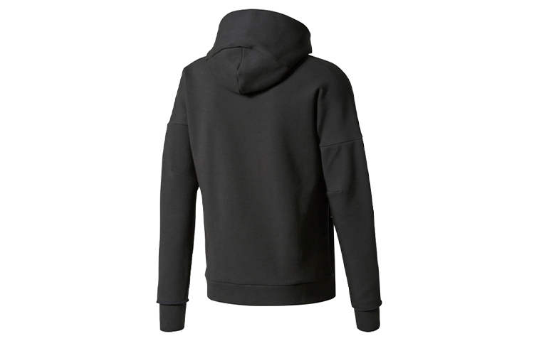 Men's adidas Logo Knit Black Hooded Jacket BQ6925
