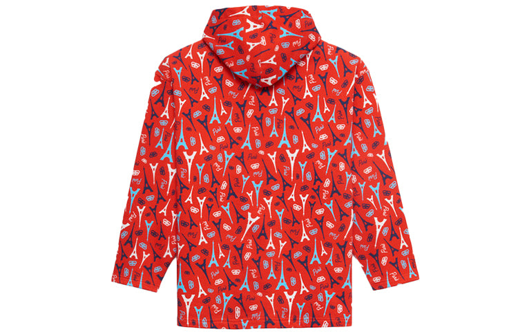 Balenciaga All Over Interlocked BB Hoodie 'Red' 594576THV676400