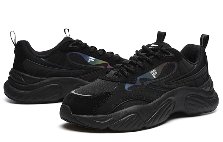 (WMNS) FILA FUSION Conch Sneakers 'Black' T12M217303FBS