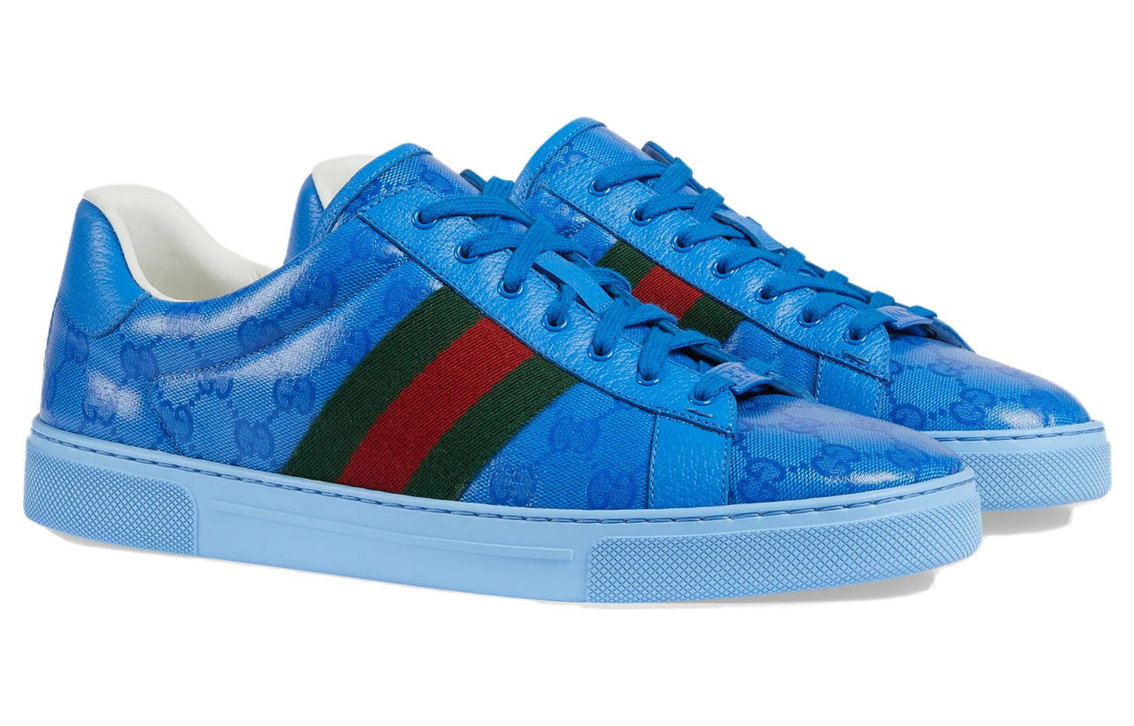 Gucci Ace GG Crystal Canvas 'Blue' 760775-FACRF-4349