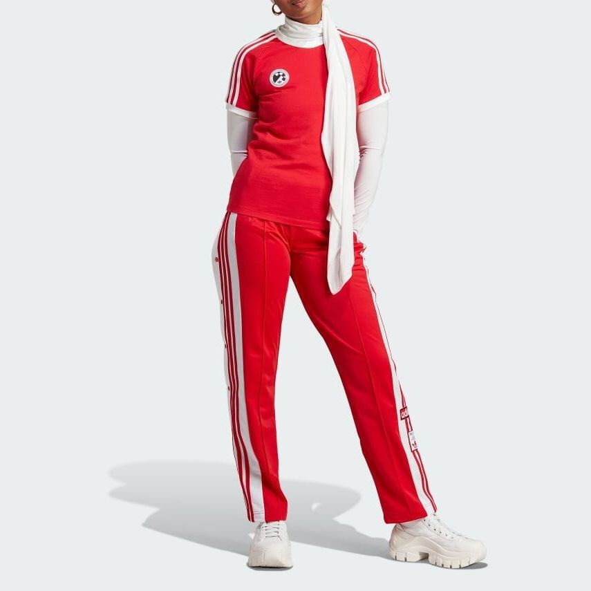 (WMNS) adidas Football Short Sleeve Tee 'Red' IR9786