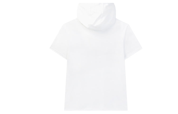 (WMNS) FILALogo Printing hooded Pullover Short Sleeve White F11W028135F-WT